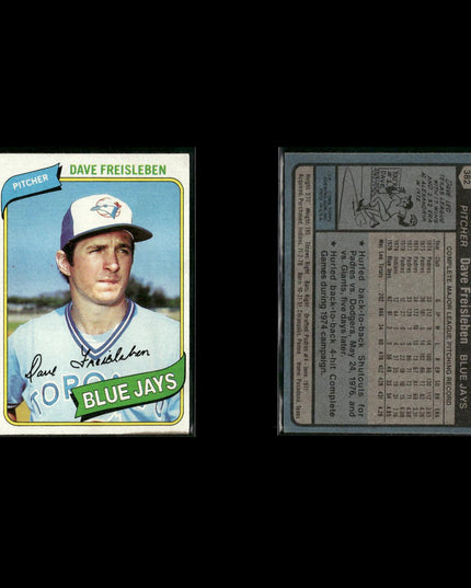 Toronto Blue Jays 1980 Topps Baseball 52-Card Lot Topps VG