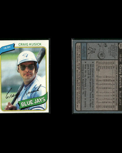 Toronto Blue Jays 1980 Topps Baseball 52-Card Lot Topps VG