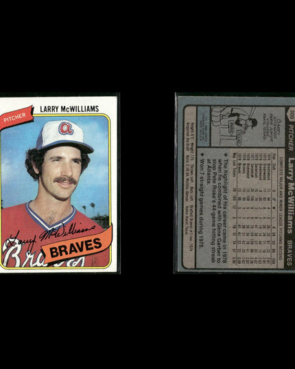 Atlanta Braves 1980 Topps Baseball 42-Card Lot Topps VG