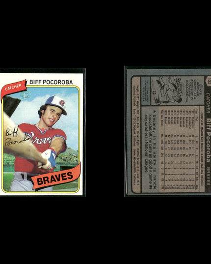 Atlanta Braves 1980 Topps Baseball 42-Card Lot Topps VG