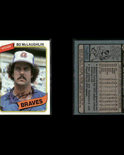 Atlanta Braves 1980 Topps Baseball 42-Card Lot Topps VG
