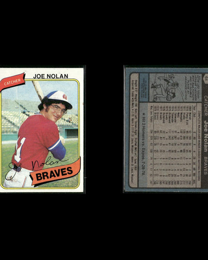 Atlanta Braves 1980 Topps Baseball 42-Card Lot Topps VG