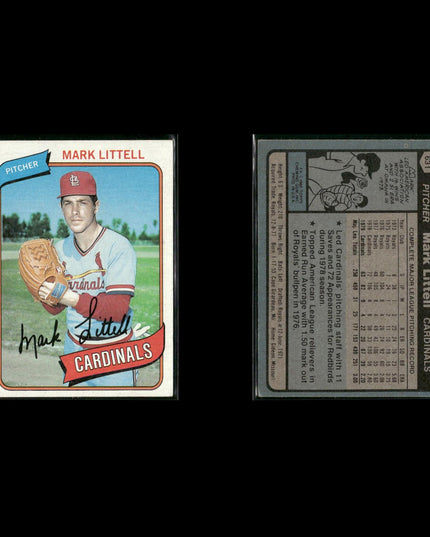 St. Louis Cardinals 1980 Topps Baseball 43-Card Lot Topps VG