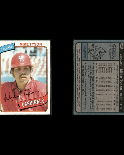 St. Louis Cardinals 1980 Topps Baseball 43-Card Lot Topps VG