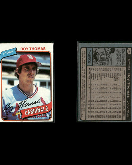 St. Louis Cardinals 1980 Topps Baseball 43-Card Lot Topps VG