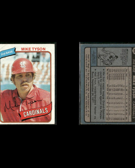 St. Louis Cardinals 1980 Topps Baseball 43-Card Lot Topps VG