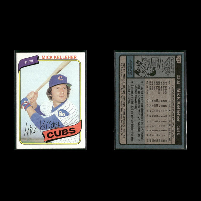 Chicago Cubs 1980 Topps Baseball 44-Card Lot Topps VG