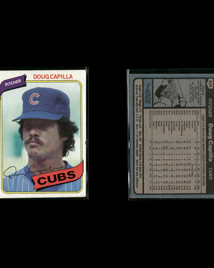 Chicago Cubs 1980 Topps Baseball 44-Card Lot Topps VG