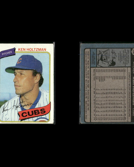 Chicago Cubs 1980 Topps Baseball 44-Card Lot Topps VG