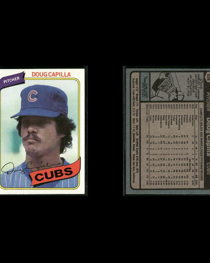Chicago Cubs 1980 Topps Baseball 44-Card Lot Topps VG