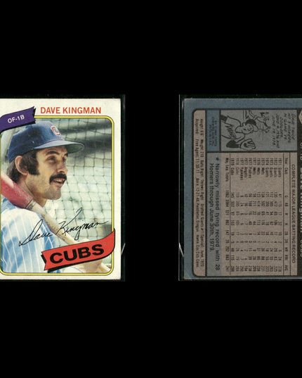 Chicago Cubs 1980 Topps Baseball 44-Card Lot Topps VG