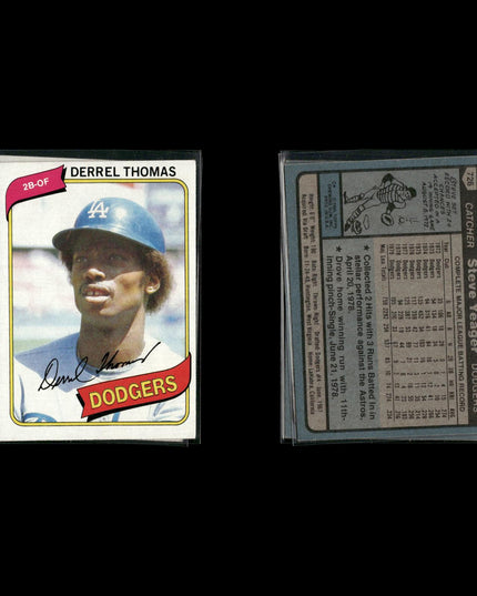 Los Angeles Dodgers 1980 Topps Baseball 41-Card Lot Topps VG