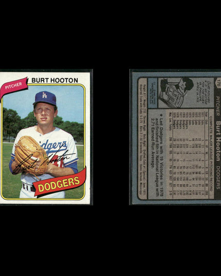 Los Angeles Dodgers 1980 Topps Baseball 41-Card Lot Topps VG