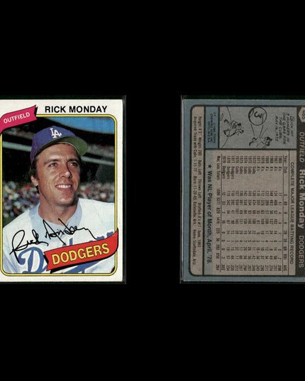 Los Angeles Dodgers 1980 Topps Baseball 41-Card Lot Topps VG