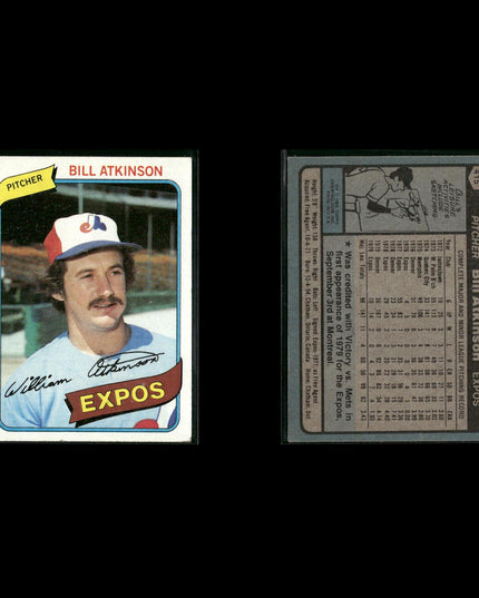 Montreal Expos 1980 Topps Baseball 36-Card Lot Topps VG