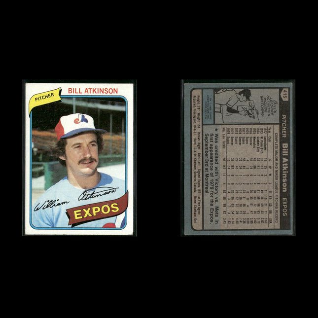 Montreal Expos 1980 Topps Baseball 36-Card Lot Topps VG