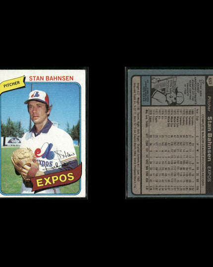 Montreal Expos 1980 Topps Baseball 36-Card Lot Topps VG