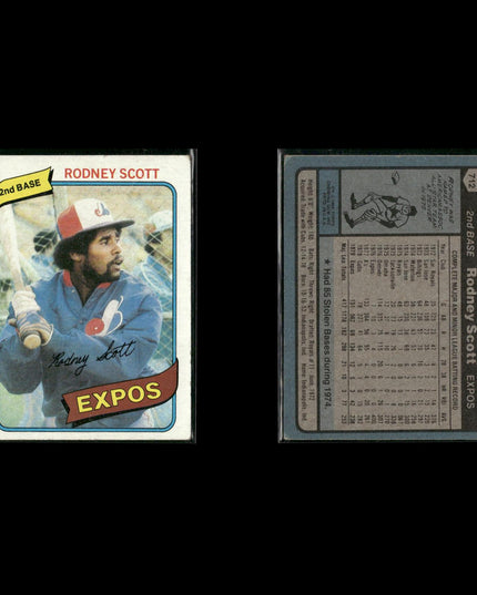 Montreal Expos 1980 Topps Baseball 36-Card Lot Topps VG