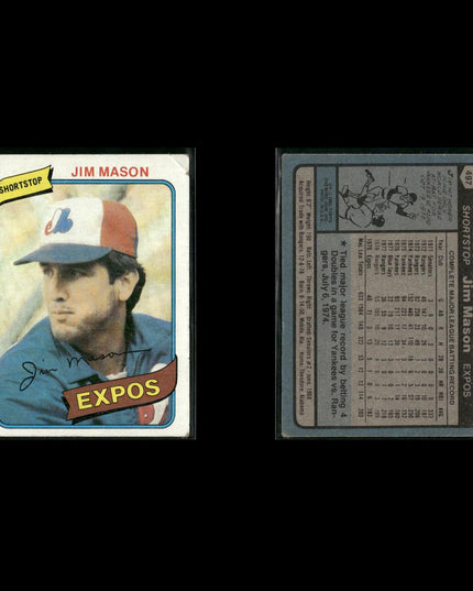Montreal Expos 1980 Topps Baseball 36-Card Lot Topps VG