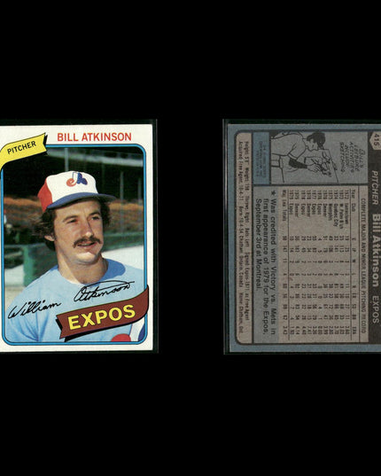 Montreal Expos 1980 Topps Baseball 36-Card Lot Topps VG