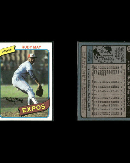 Montreal Expos 1980 Topps Baseball 36-Card Lot Topps VG