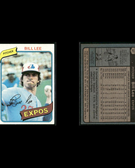 Montreal Expos 1980 Topps Baseball 36-Card Lot Topps VG