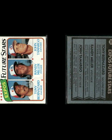 Montreal Expos 1980 Topps Baseball 36-Card Lot Topps VG