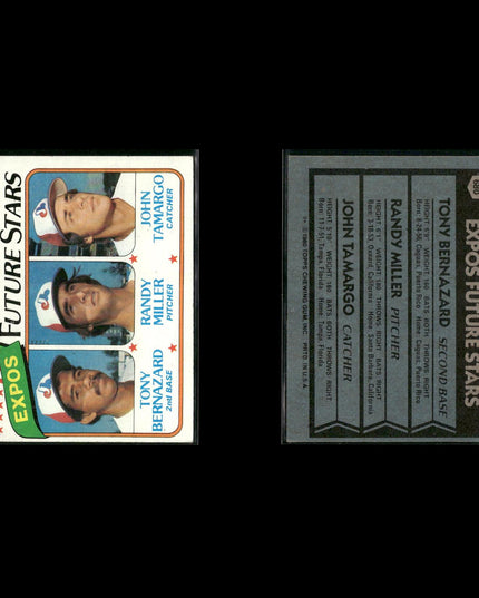 Montreal Expos 1980 Topps Baseball 36-Card Lot Topps VG