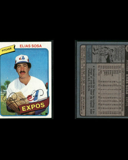 Montreal Expos 1980 Topps Baseball 36-Card Lot Topps VG