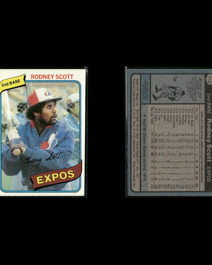 Montreal Expos 1980 Topps Baseball 36-Card Lot Topps VG