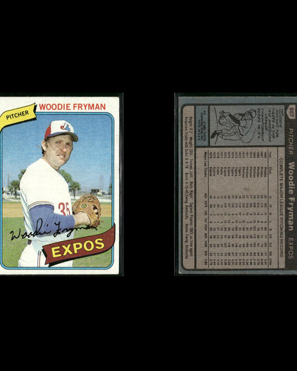 Montreal Expos 1980 Topps Baseball 36-Card Lot Topps VG