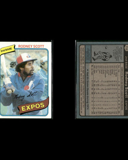Montreal Expos 1980 Topps Baseball 36-Card Lot Topps VG