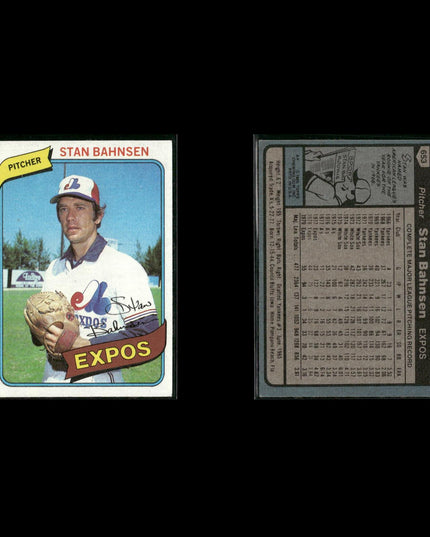 Montreal Expos 1980 Topps Baseball 36-Card Lot Topps VG