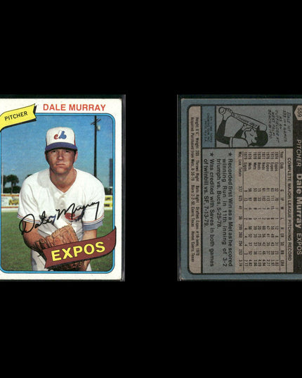 Montreal Expos 1980 Topps Baseball 36-Card Lot Topps VG