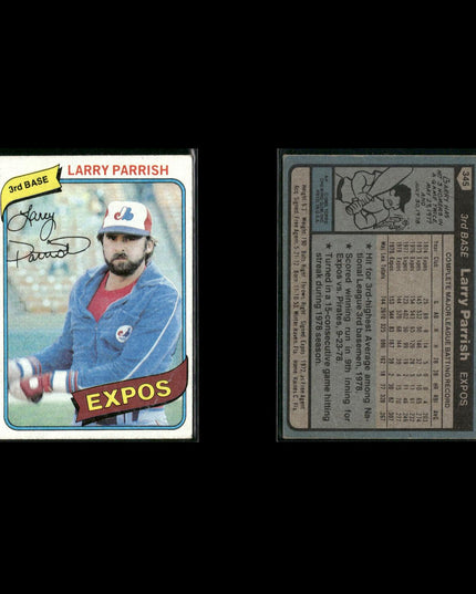 Montreal Expos 1980 Topps Baseball 36-Card Lot Topps VG