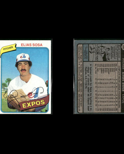 Montreal Expos 1980 Topps Baseball 36-Card Lot Topps VG