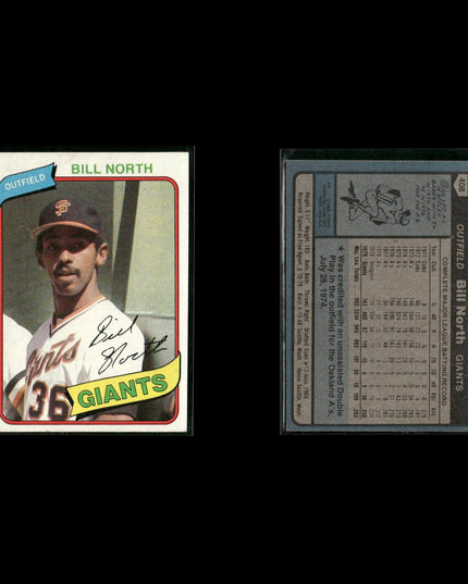 San Francisco Giants 1980 Topps Baseball 31-Card Lot Topps VG