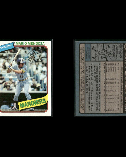Seattle Mariners 1980 Topps Baseball 46-Card Lot Topps VG