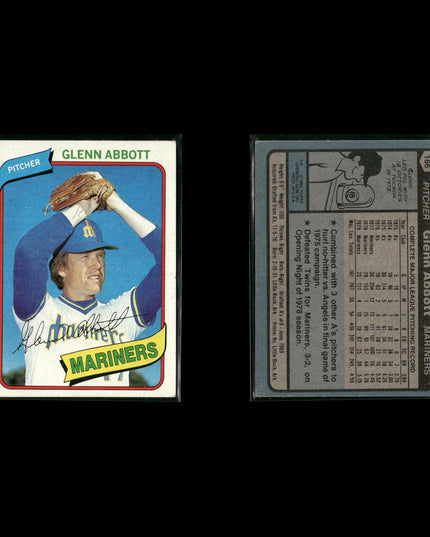 Seattle Mariners 1980 Topps Baseball 46-Card Lot Topps VG