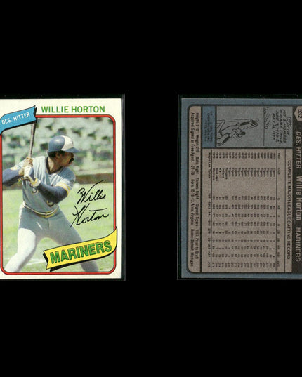 Seattle Mariners 1980 Topps Baseball 46-Card Lot Topps VG