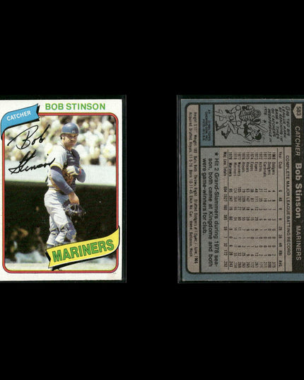 Seattle Mariners 1980 Topps Baseball 46-Card Lot Topps VG