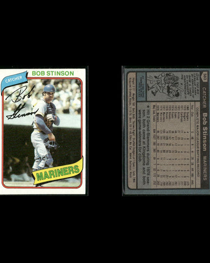 Seattle Mariners 1980 Topps Baseball 46-Card Lot Topps VG