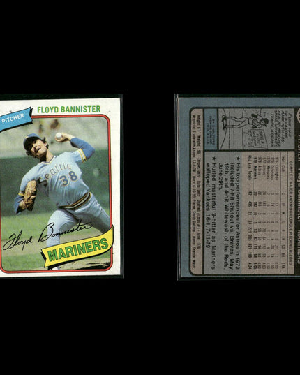 Seattle Mariners 1980 Topps Baseball 46-Card Lot Topps VG