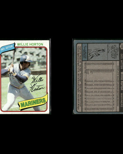Seattle Mariners 1980 Topps Baseball 46-Card Lot Topps VG