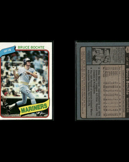 Seattle Mariners 1980 Topps Baseball 46-Card Lot Topps VG