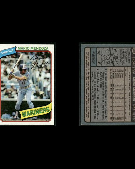 Seattle Mariners 1980 Topps Baseball 46-Card Lot Topps VG