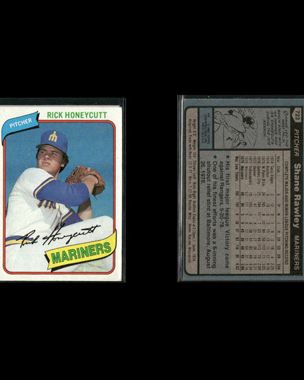 Seattle Mariners 1980 Topps Baseball 46-Card Lot Topps VG