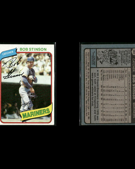 Seattle Mariners 1980 Topps Baseball 46-Card Lot Topps VG