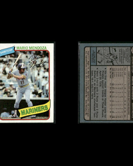 Seattle Mariners 1980 Topps Baseball 46-Card Lot Topps VG