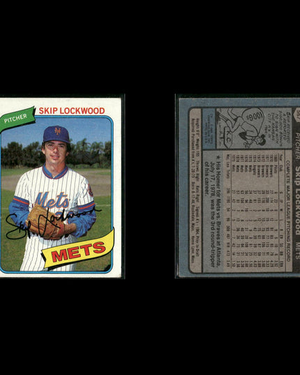 New York Mets 1980 Topps Baseball 41-Card Lot Topps VG
